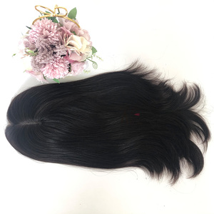 Spedizione Rapida Topper di <span class=keywords><strong>Capelli</strong></span> Europei Vergini 100% Non Trattati di Alta Qualità per Donne con <span class=keywords><strong>Capelli</strong></span> <span class=keywords><strong>Diradati</strong></span> - Product Image 4