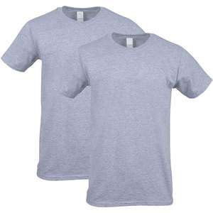 Ropa deportiva con logotipo personalizado para hombre y mujer, Camiseta básica negra de algodón, venta al por mayor - Product Image 1