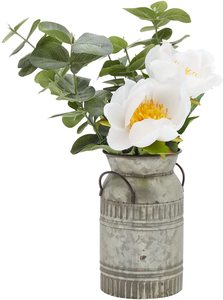 กระถางต้นไม้เซรามิกเคลือบสังกะสีในร่มกระถางต้นไม้รูปสัตว์สีขาวรูปช้างทำด้วยมือ - Product Image 4