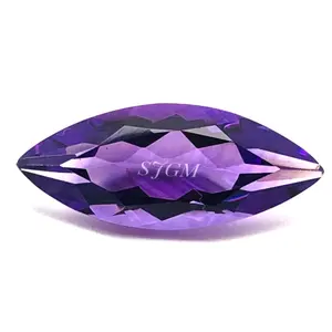 5X10mm毫米侯爵夫人切割天然巴西紫水晶 “批发工厂价格高品质刻面松散宝石” 每克拉 | IGI |