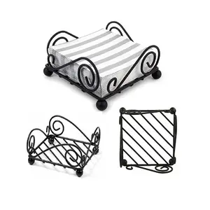 Porte-mouchoirs en fer de très bonne conception avec porte-serviettes de qualité de luxe pour ustensiles de cuisine et vaisselle - Product Image 1