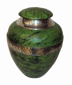 Urne funéraire de style américain pour cendres humaines, pour l'affichage de tributs commémoratifs, bleu religieux, collections AB, urne de style américain - Product Image 5