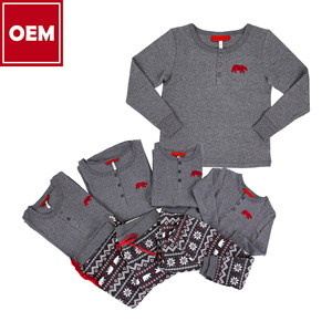 Pyjama pour enfants en tissu gaufré thermique personnalisable OEM pour l'automne, taille plus, garantie de qualité - Product Image 1