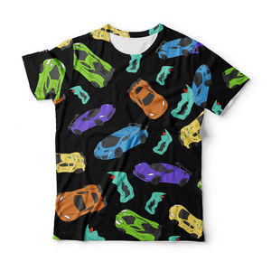 Men's Summer Trendy Outdoor Sports T-<b>Shirt</b> New Sublimation Print Polyester/Cotton Top with Private Label - Product Image 1