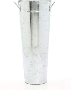 Grey Metal Galvanized Storage Container with Wooden Handle Perfect <b>for</b> Stylish Home Decor and <b>Organizing</b> Solutions - Product Image 5