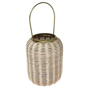 Ensemble de 2 lanternes en fer et en rotin pour décoration bohème, porte-bougie en rotin tissé à la main, Style Boho au meilleur prix du marché - Product Image 5