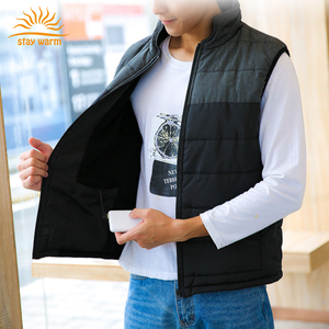 Gilet chauffant USB 5V pour homme, coupe-vent, 100 % polyester, avec coussinets chauffants en fibre de carbone, personnalisation OEM usine - Product Image 6