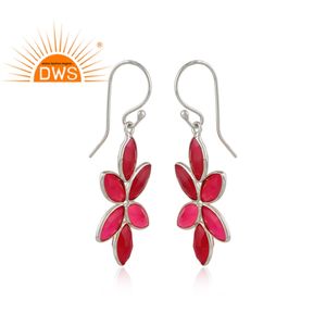 Pink Chalcedony Gemstone Drop Earrings Wedding Sterling Silver Wholesale <b>Jewelry</b> <b>Designer</b> Trendy Women's - Product Image 2