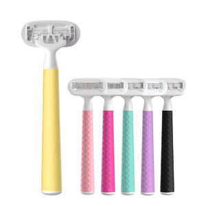 <span class=keywords><strong>ล่าสุด</strong></span>ระดับสูงของลักษณะ5ใบมีดทั้งหมดจับยางระบบโกนมีดโกนสำหรับผู้หญิง - Product Image 6