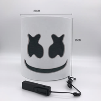 Masque DJ Marshmallow, accessoires de concert, accessoires pour fans de musique Future Bass, accessoires de bars, masque d'Halloween effrayant, casque Marshmallow