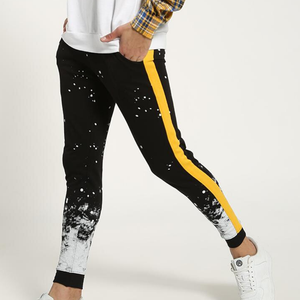 Pantalon de sport pour hommes, 80% coton 20% polyester, logo personnalisé, survêtement de gymnastique, de jogging - Product Image 3