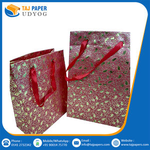 Bolsa de papel Kraft impresa para embalaje de regalo bolsa de papel portabotellas de vino con asa de mano bolsas de papel hechas a mano personalizadas - Product Image 4