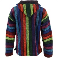 Sudadera Poncho Rasta Personalizada al por Mayor, Sudadera con Capucha de Lana Mexicana