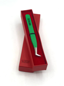 Meilleur revêtement en poudre de céleri de haute qualité Volume russe Pince à épiler en acier inoxydable pour extensions de cils Logo personnalisé Instruments de beauté - Product Image 4