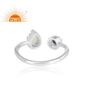 Iolite & Ethiopian <b>Opal</b> Gemstone <b>Ring</b> Handmade Supplier Vintage Style Sterling Fine 925 <b>Silver</b> <b>Ring</b> Jewelry Wholesale - Product Image 4