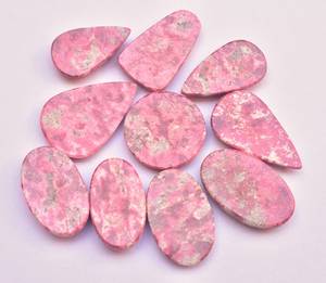 Thulite-cabujones de piedra Natural, piedras preciosas sueltas de forma mixta, gemas sueltas de Thulite - Product Image 3