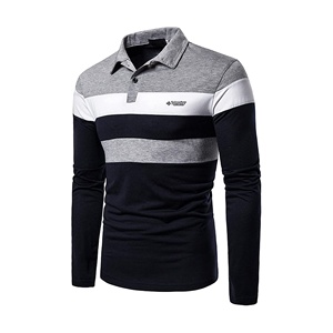 Polo de manga larga para hombre, camiseta profesional OEM personalizada, venta al por mayor de fábrica - Product Image 1