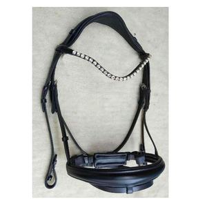 Adams Tack cuero anatómico Smart Horse brida 12mm Crystal Wave Brow Band cómodo nuevo diseño puro genuino PVC caballo - Product Image 1