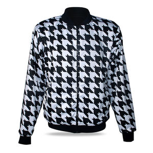 Sublimated Varsity Jacket with Button Closure Full Sleeve Stand <b>Collar</b> Breathable Winter Features on Sale - Product Image 3