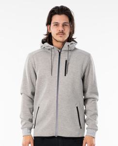 Vente chaude hommes polaire fermeture éclair à capuche conception à manches longues avec fermeture éclair poche kangourou à capuche pour hommes - Product Image 1