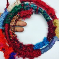 Certifié ISO9001 100% cordons tissés en soie 3mm de diamètre rayonne enduite sur mesure/corde en soie de nylon 7 jours carton recyclé fil de soie personnalisé