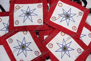 Tablier artisanal brodé en forme de cerf-volant, style gothique, AASR - Product Image 5