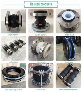 ทนต่อการกัดกร่อน Single Sphere Ss304หน้าแปลนเชื่อมต่อ Flexible Joint ยางขยาย Bellows - Product Image 2