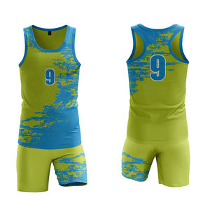 Conjunto Deportivo de Camiseta sin Mangas para Correr, Sublimación Completa, Uniforme de Atletismo de Secado Rápido, Camiseta y Pantalones Cortos para Jóvenes - Product Image 6