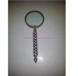 Thiết kế khác nhau lớn kim loại cầm tay Reading Magnifier Magnifier với ống kính đứng ở mức giá thấp nhất - Product Image 2