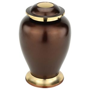 Urne de crémation en laiton de Lotus en Bronze pour les cendres, pour les cendres humaines, les urnes d'enterrement en métal pour adultes - Product Image 2