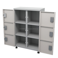 Furnitur Komersial Kantor Modern Tahan Api Ebay 2 Pintu Baja File Logam Penyimpanan Kabinet Logam untuk Dijual FC 50120K