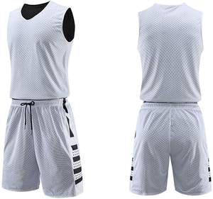 Uniformes de basket-ball vierges à séchage rapide personnalisés entièrement par sublimation, maillot de basket-ball confortable et réversible - Product Image 6