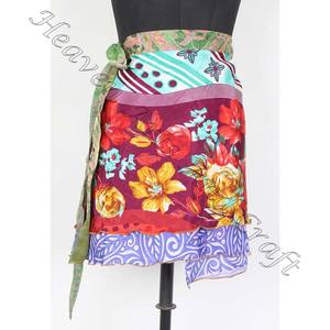 <b>Mini</b> <b>Skirts</b> Vintage Silk Magic 21" Wrap <b>Mini</b> <b>Skirt</b> Halter - Product Image 3