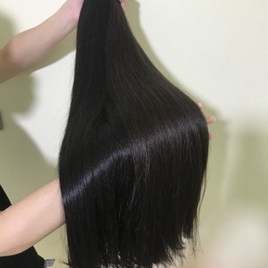 Extensión de cabello humano negro Natural sin procesar, 100% virgen, fuerte y recto, precio al por mayor, de Vietnam - Product Image 5