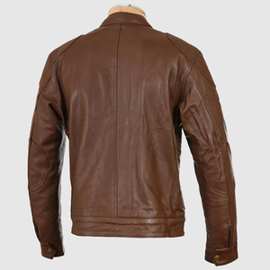 Chaqueta de Cuero de Alta Calidad, Resistente al Viento, Transpirable, de Secado Rápido, con Logotipo Personalizado, Bolsillos Decorativos, Estilo Urbano, Impermeable - Product Image 4
