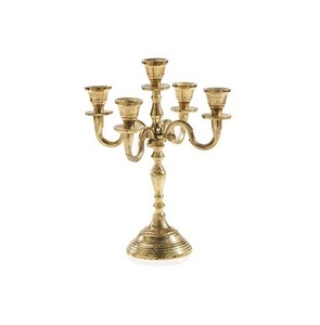 Candelabros de centro de mesa de 5 brazos de diseño único, candelabros de latón de Color dorado de Calidad exclusiva para accesorios de decoración de boda - Product Image 5