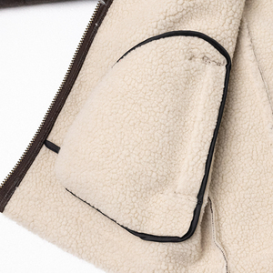 High Street Fashion <b>Men</b> Motorcycle <b>Jacket</b> Winter Puffer <b>Leather</b> Coat Outdoor <b>Brown</b> Biker <b>Jacket</b> Warm Outerwear - Product Image 4
