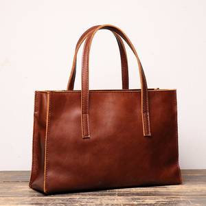 Medium Leather Tote Bag Full Grain Leather Handcrafted Shoulder Bag Crossbody BagHandmade Collection - Product Image 1