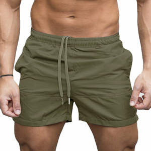 Pantalones cortos de entrenamiento personalizados para hombre, cintura elástica, deportes atléticos informales, entrenamiento para correr, secado rápido, transpirable, antiarrugas - Product Image 1