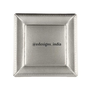 Plaque de chargeur en métal indienne, de forme ronde, décorative, sous la assiette, économique, de styliste, meilleur plateau de service - Product Image 1
