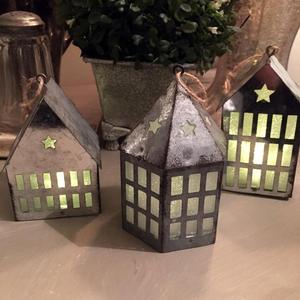 Galvanisé En Métal de Lanterne De Maison - Product Image 1