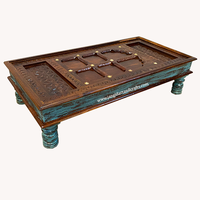 Mesa de centro de madera sólida para sala de estar, moderno piso indio tradicional de alta calidad, baja sala de estar, dormitorio, apartamento, personalizada
