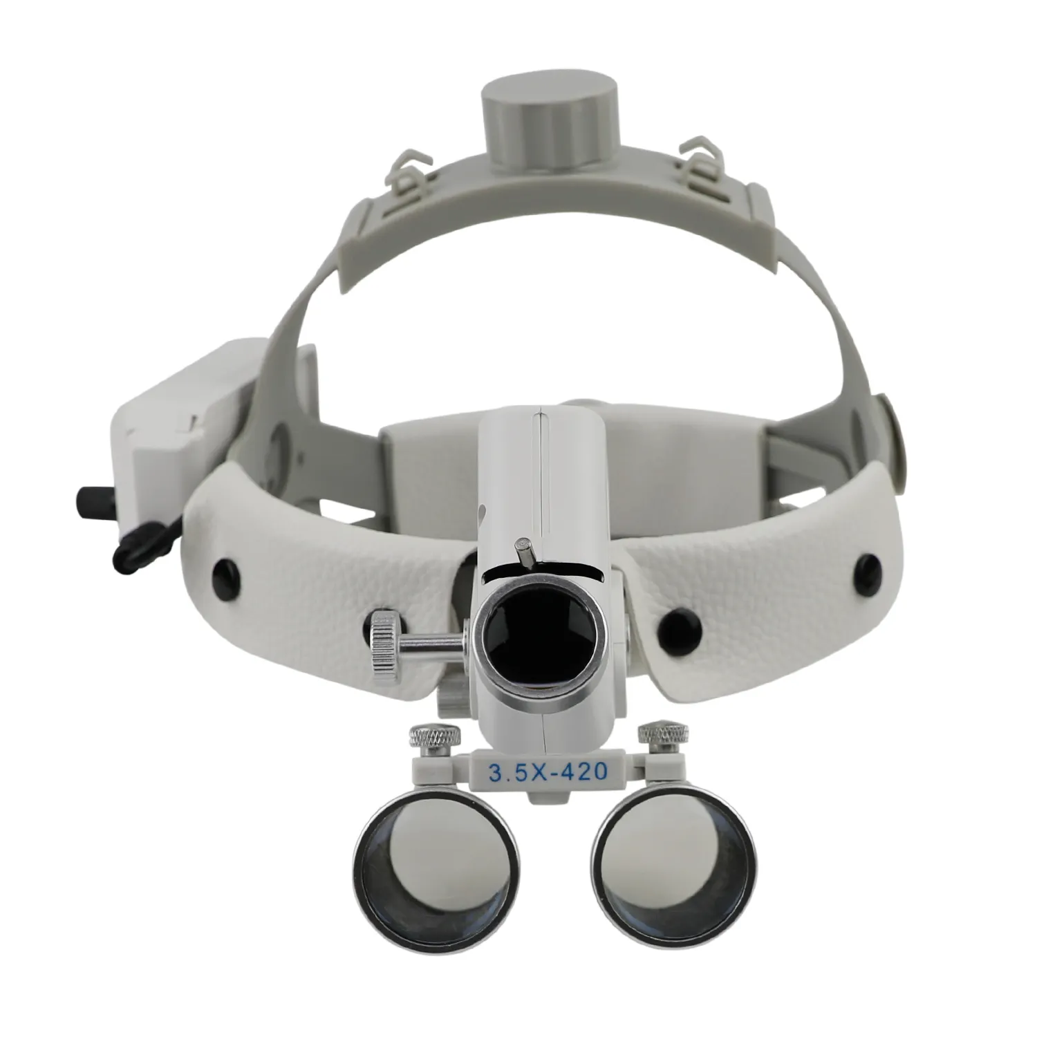 Dental Surgical Binocular Headband Loupes with Headlights Medical Magnifier with 5W LED Headlamp Lights 2.5X-R dental loupes