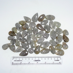 Cristal Natural de alta calidad, cuarzo espiritual, piedra solar negra, cabujón brillante para Chakra Reiki, piedras preciosas sueltas curativas - Product Image 3