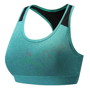 2022 nouveauté femmes noir sans couture fermeture éclair course soutien-gorge réglable Gym Sport soutiens-gorge pour Fitness & Yoga longue longueur pour les entraînements - Product Image 6