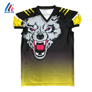 Maillot de football américain personnalisé unisexe de haute qualité en polyester/spandex respirant, grande taille, prix de gros imbattable - Product Image 1