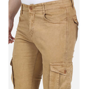 Pantalones de jogging de algodón para hombre, joggers, pantalones cargo con bolsillos laterales y bolsillos traseros - Product Image 5