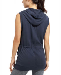 Sweat à capuche de gym personnalisé pour femmes, polaire élégant avec fermeture éclair et coton respirant, grande taille pour l'été et l'hiver, nouvelle collection - Product Image 1