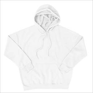 Sweat à Capuche Homme Blanc Oversize 100% Coton Pull Sweat Brodé Street Style avec Tissu Polaire - Product Image 1