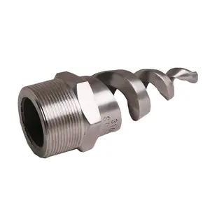 Best quality 120 degree 3/8 stainless steel spiral spraying nozzles for Flue gas washing manufacturer